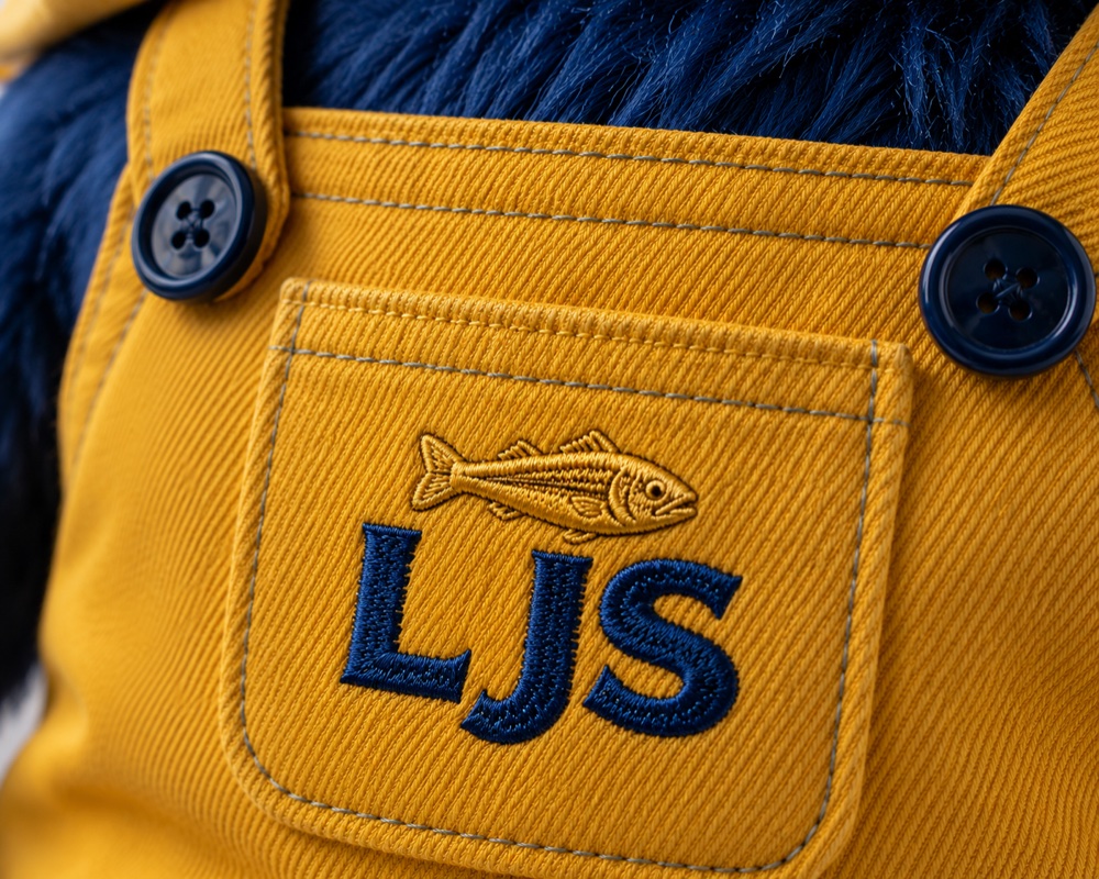 Embroidered LJS branding: the kind of detail that makes a collectible feel worth keeping.