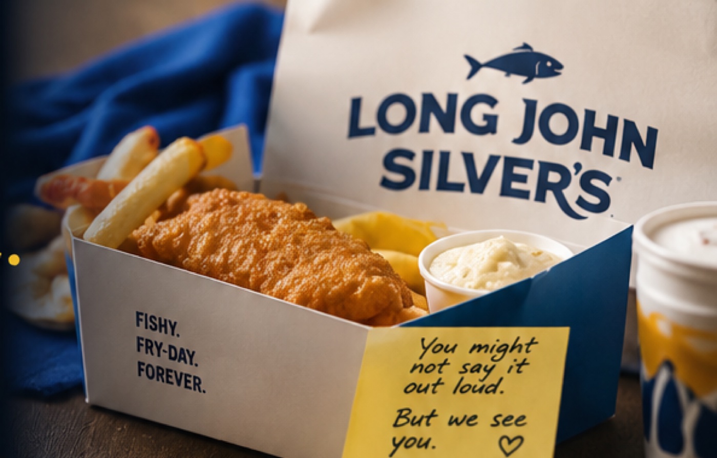 Campaign key art: spec concept, not a real Long John Silver's campaign.