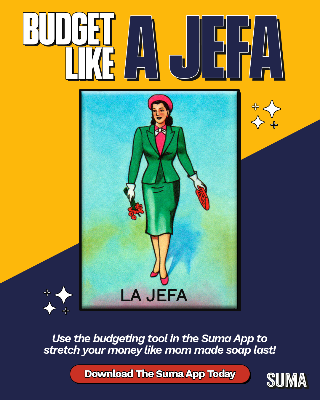 Budget Like a Jefa: lotería-inspired and instantly familiar.